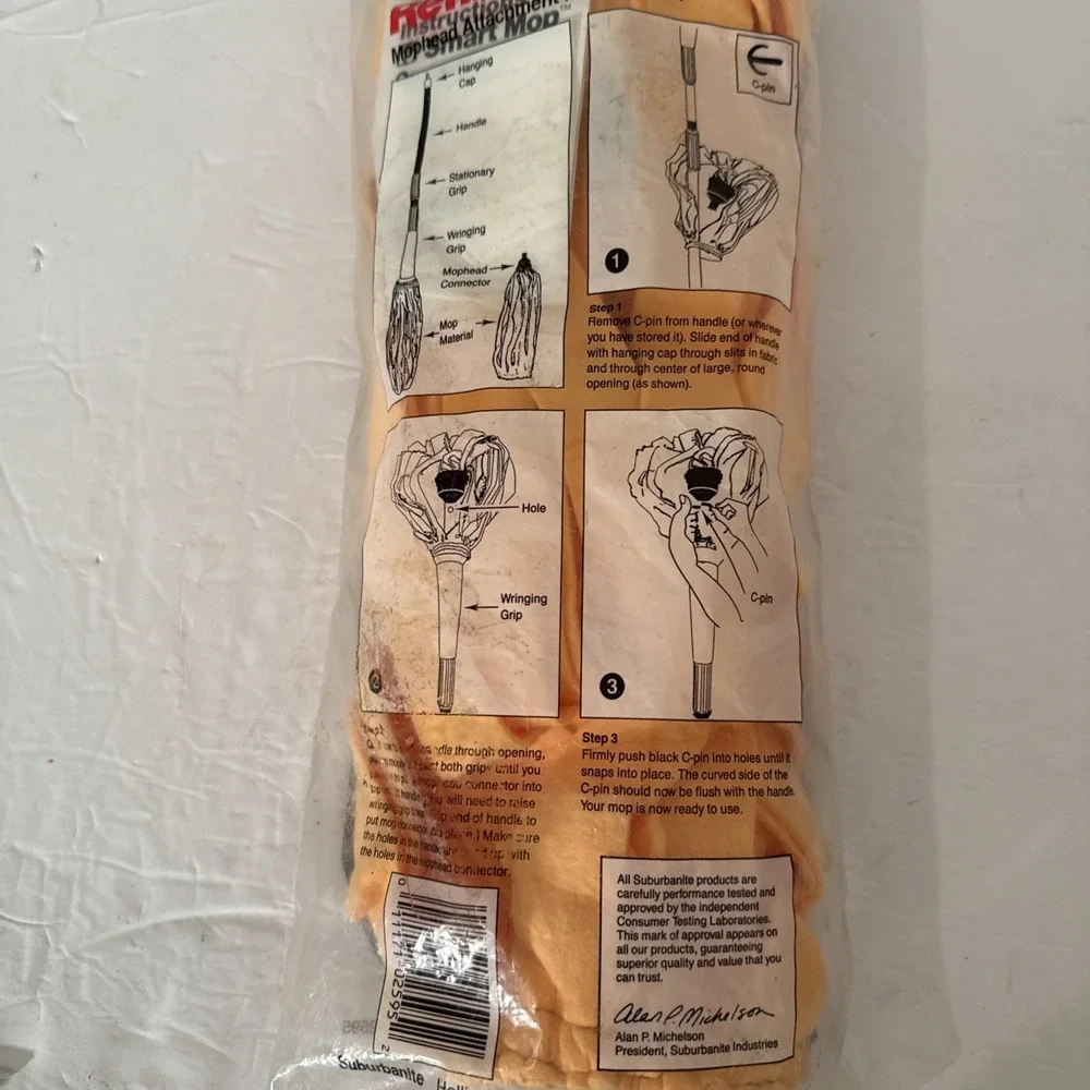 Butler Cham-It Super Mop Refill No. 2595 VTG New Sealed‎